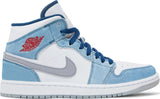 Air Jordan 1 Mid French Blue Light Steel HDG.sales